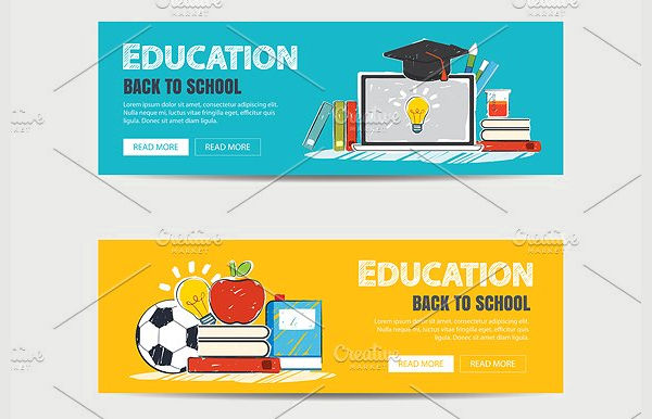 education banner design