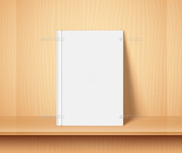 empty white book