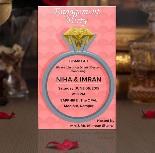 Engagement Party Invitation Card