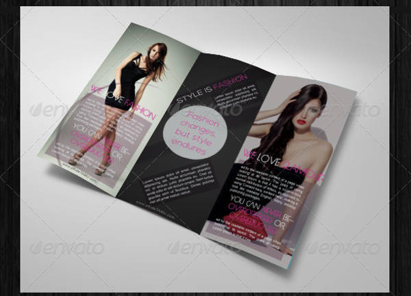 fashion industry brochure design