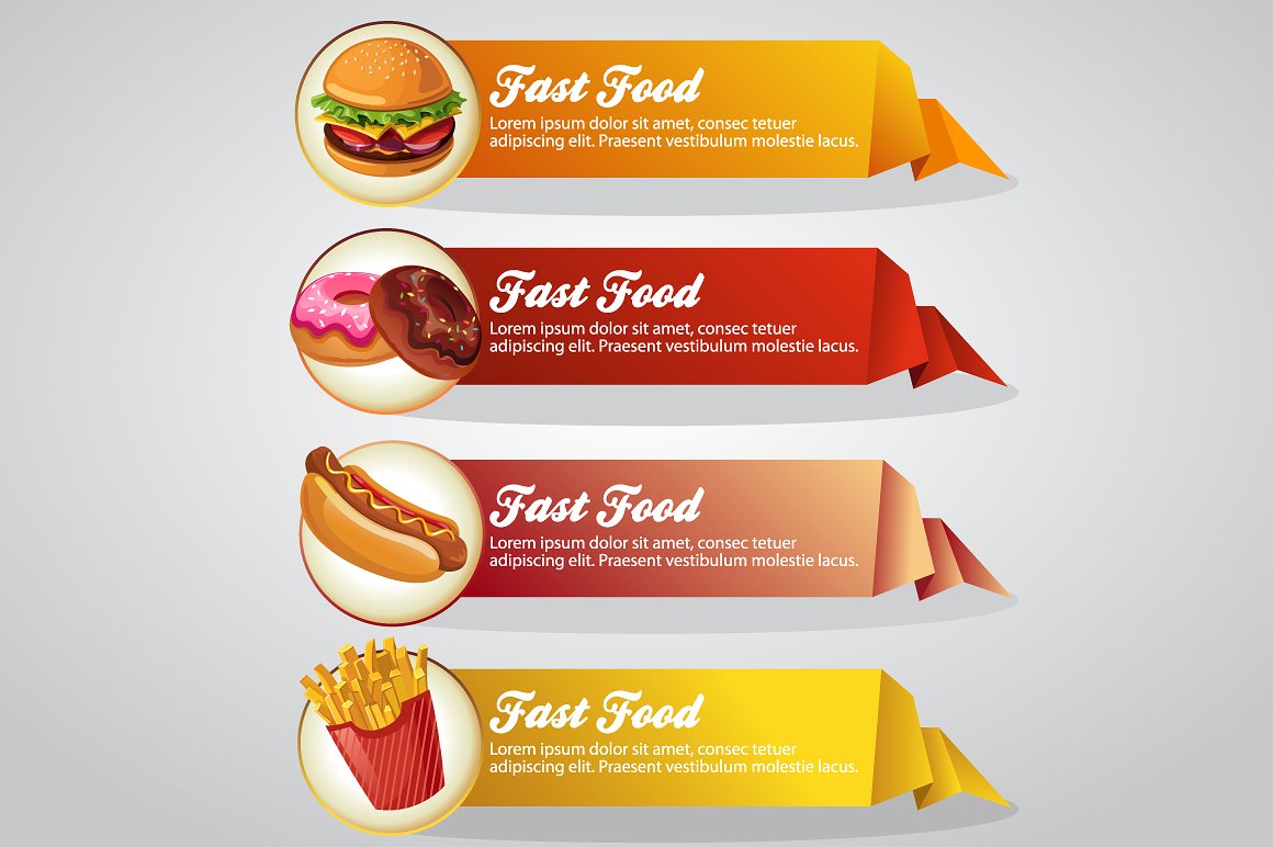 fast food banner