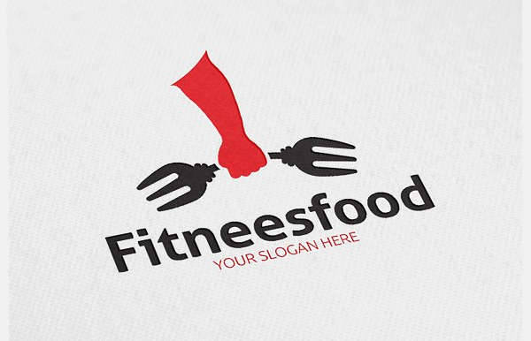 fitness food logo