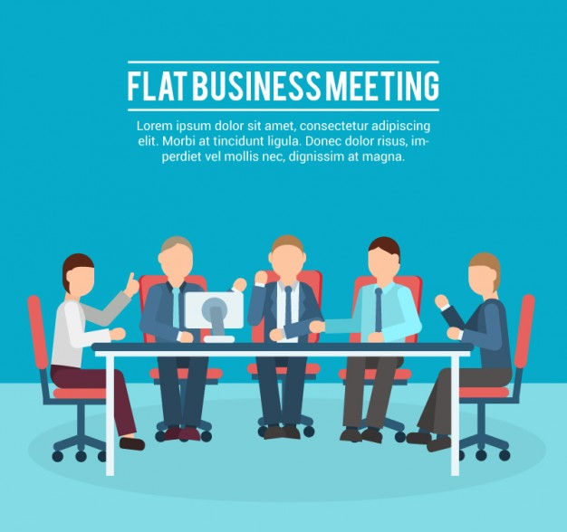 flat business meeting