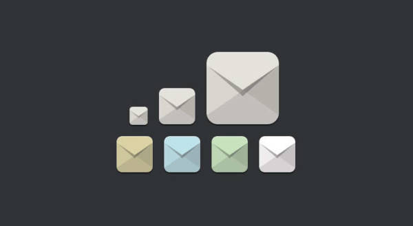 flat email icons