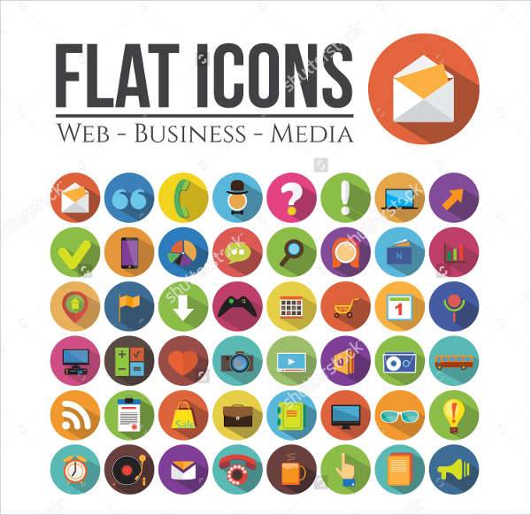 flat web icons