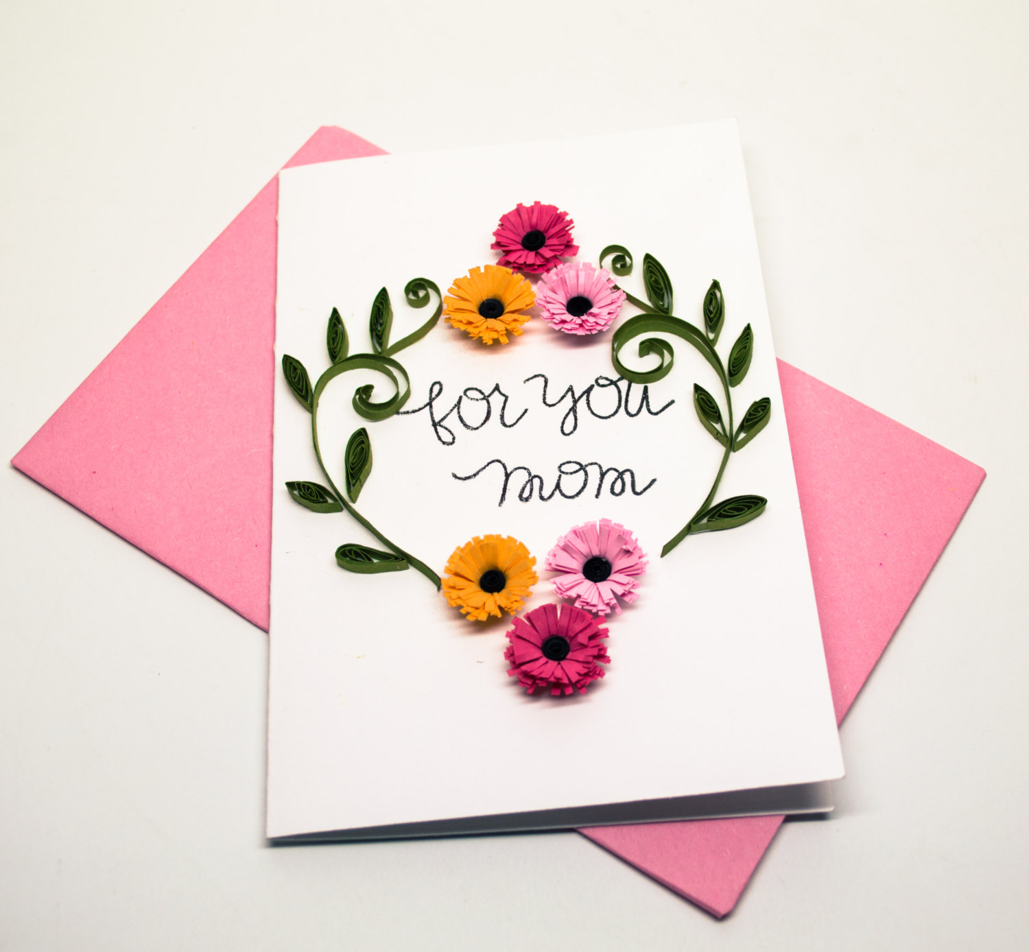 floral mothers day card
