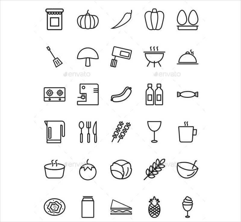 food line icons