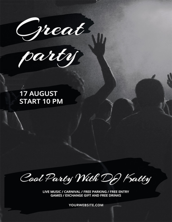 free party flyer template