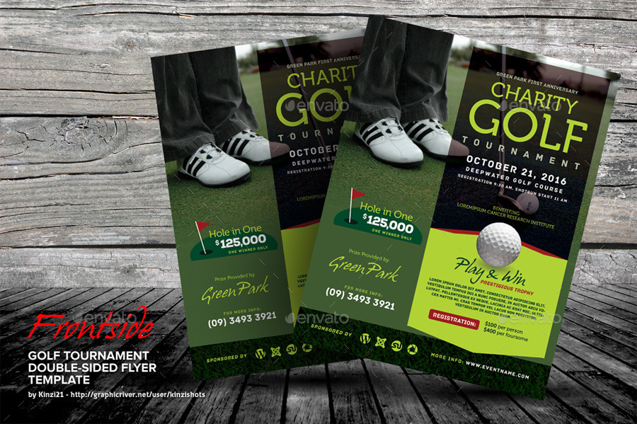 Golf Tournament Double-sided Flyer