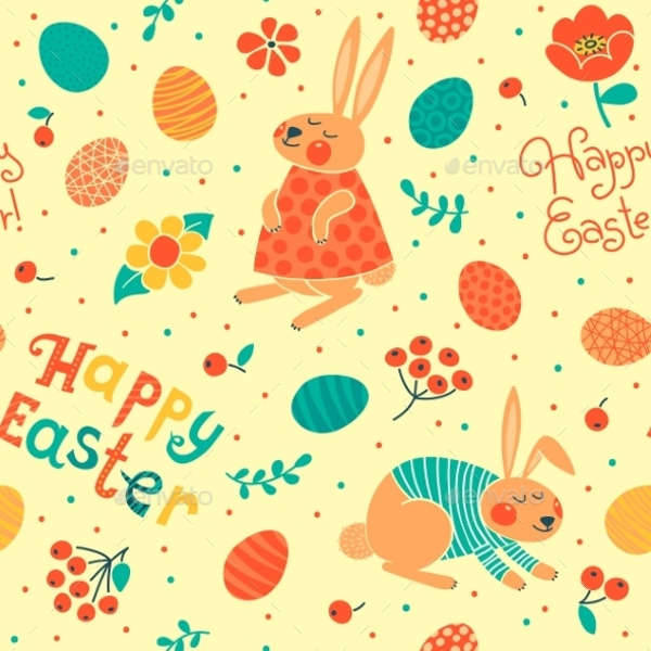 happy easter patterns