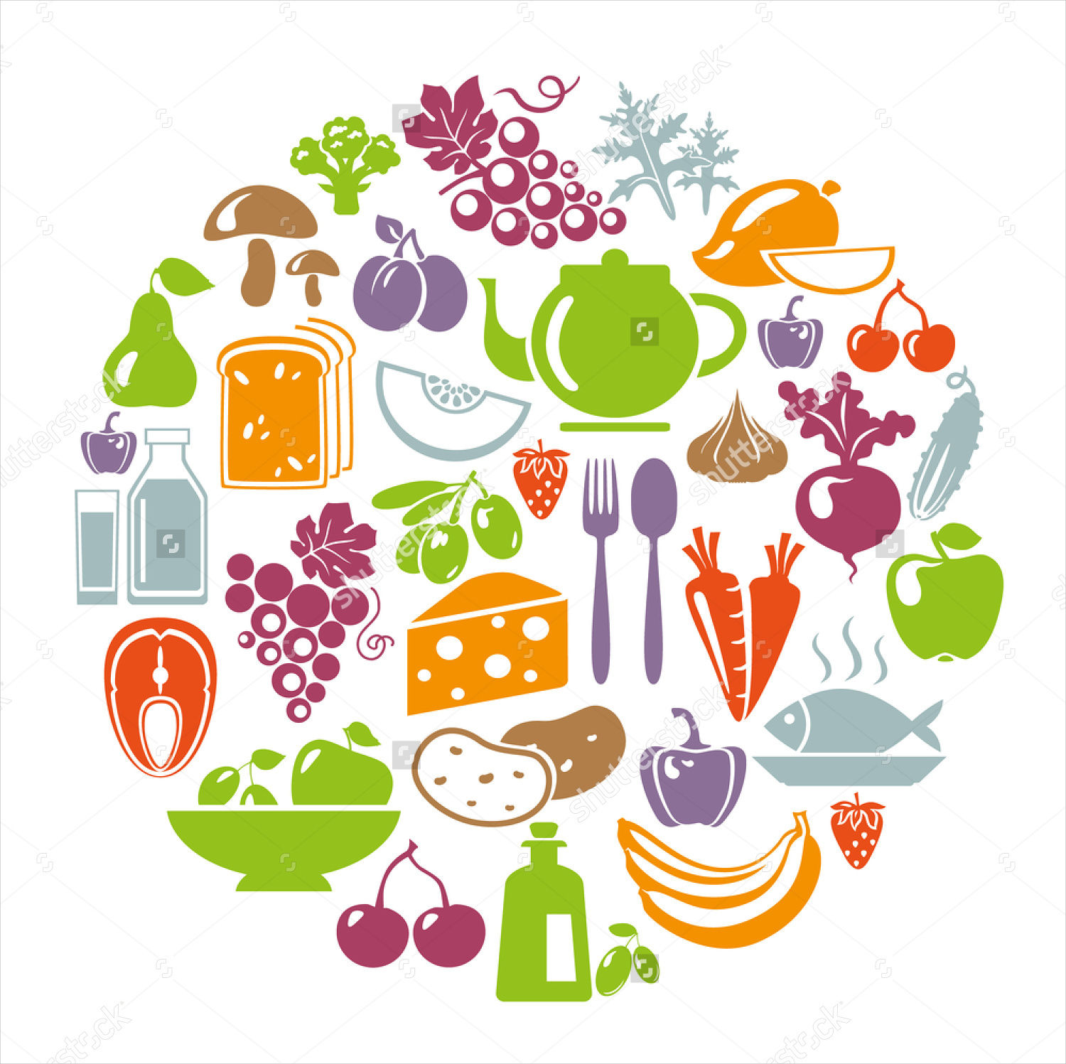 healthy food illustration