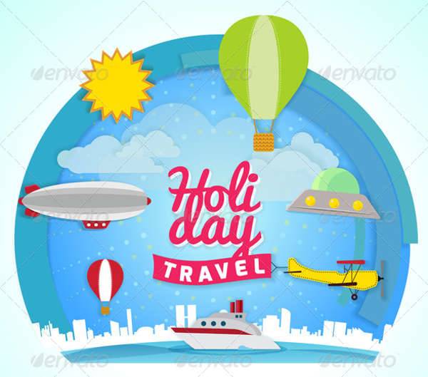 holiday travel illustration
