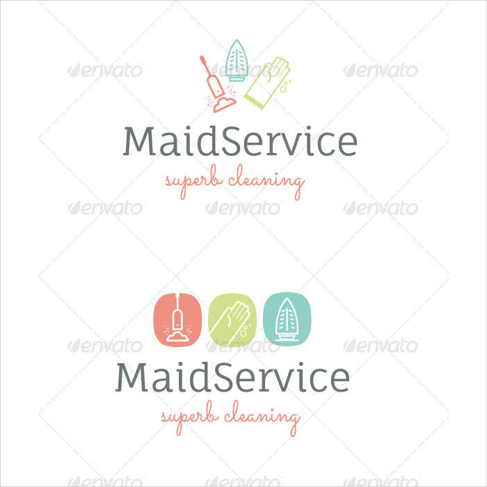 house cleaning service logo
