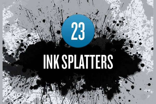 ink splatter brushes