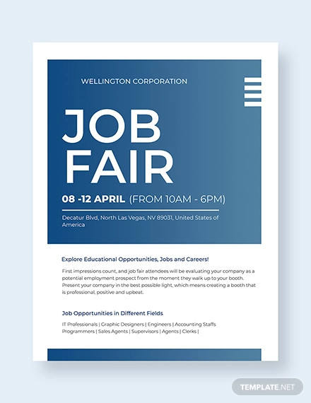 job fair flyer template