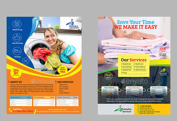 Laundry & Dry Cleaning Service Flyer