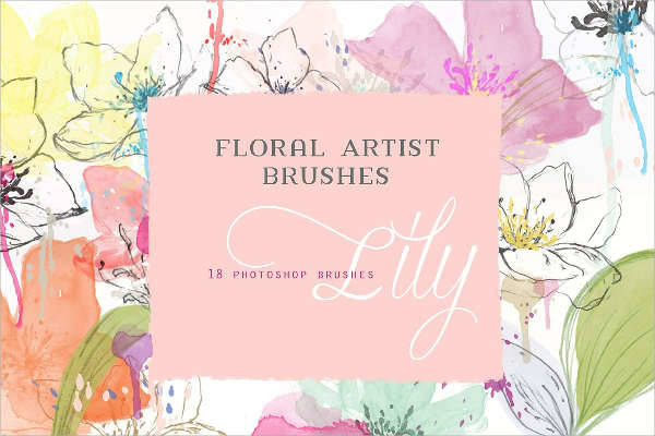 lilly floral brushes