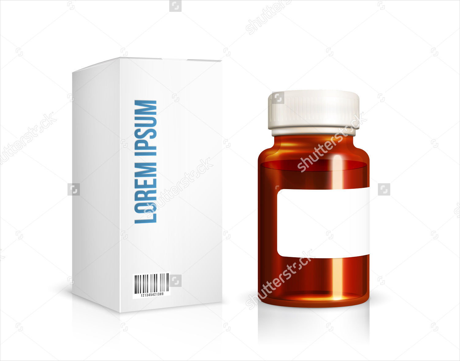 medical packaging box and bottle
