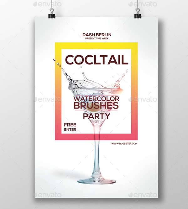 Minimalistic Cocktail Party Flyer