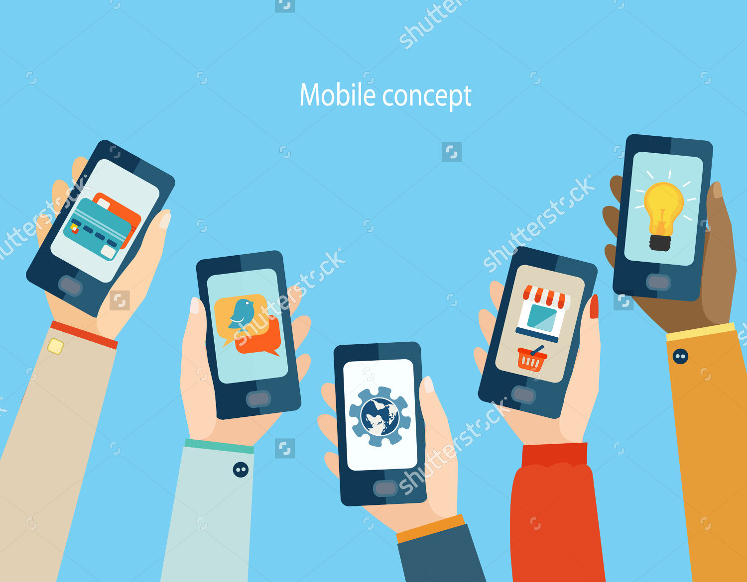 mobile apps illustration