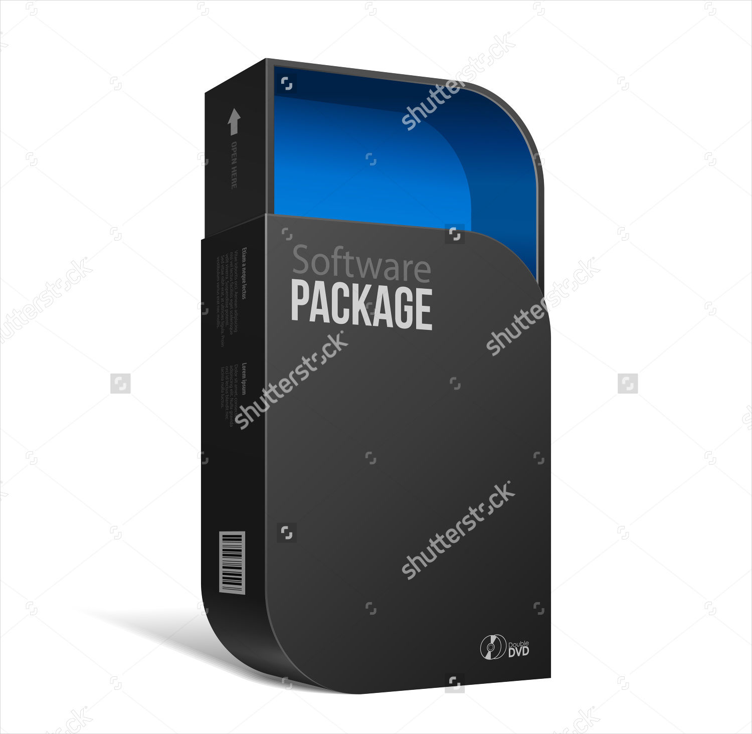 modern blank cd dvd packaging