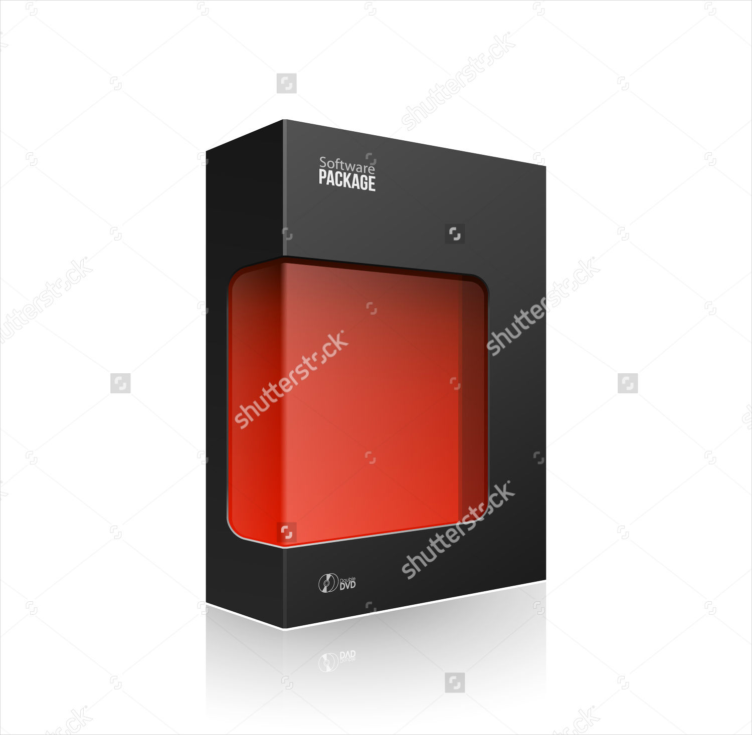 modern software product package box