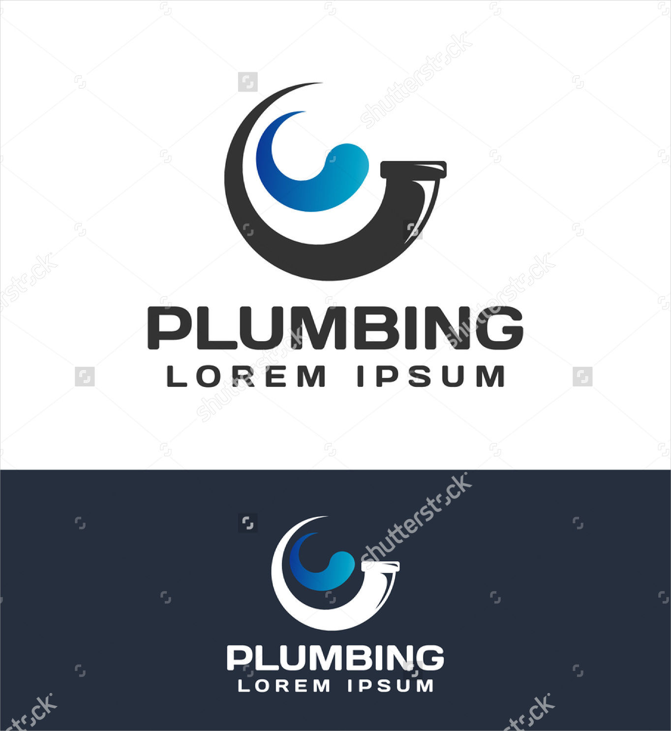 pipes plumbing service logo