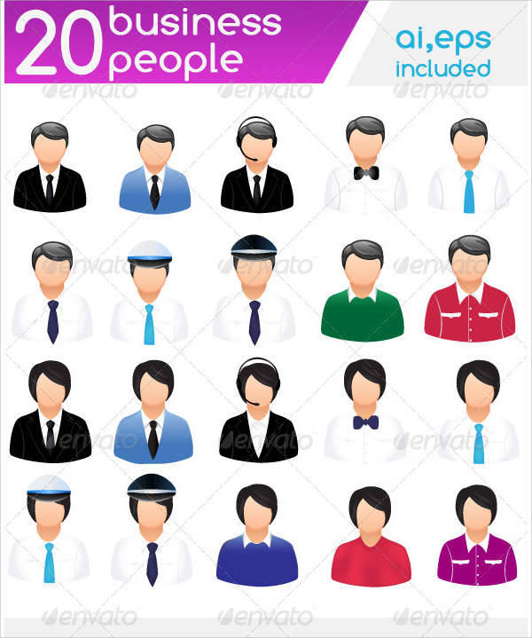 professional people icons