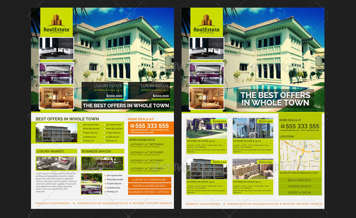 Real Estate & Travel Agency Business Flyer