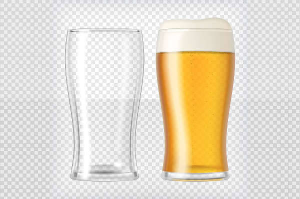 realistic beer illustration