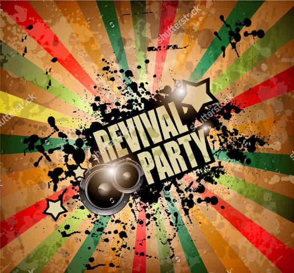 Retro Club Music Party Flyer