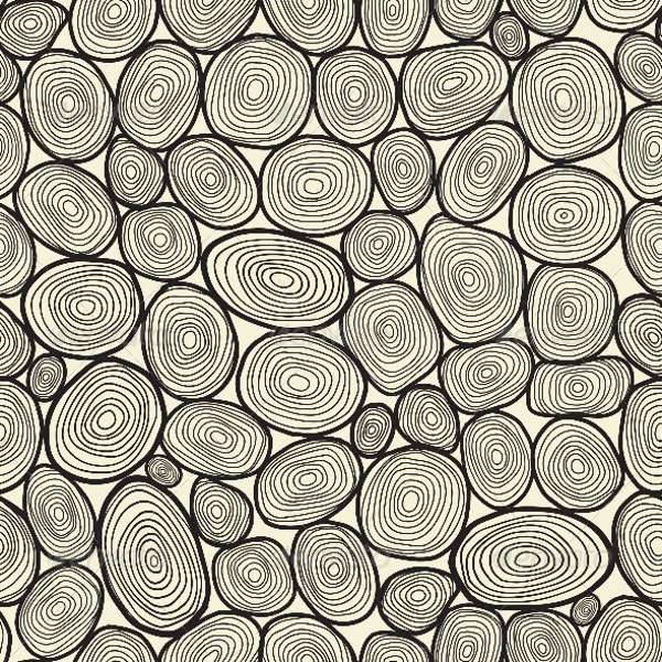 seamless circles hand drawn patterns