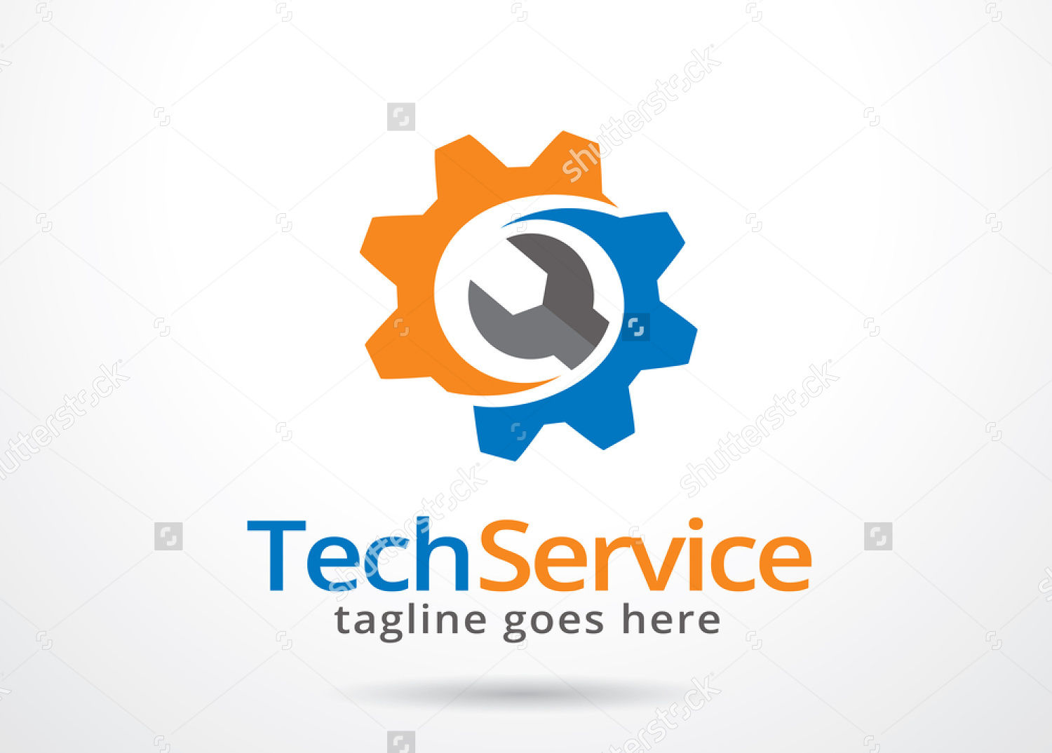 service tech logo template