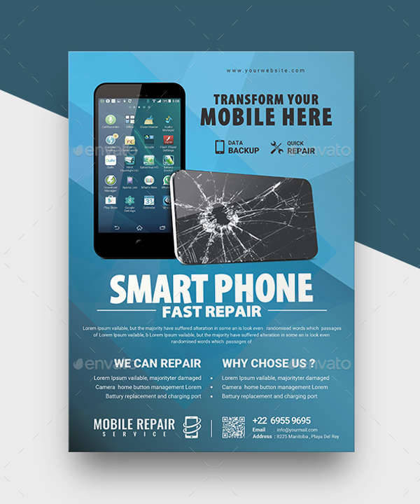 Smartphone Repair Service Flyer