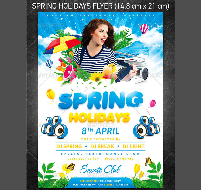 Spring Holiday Party Flyer