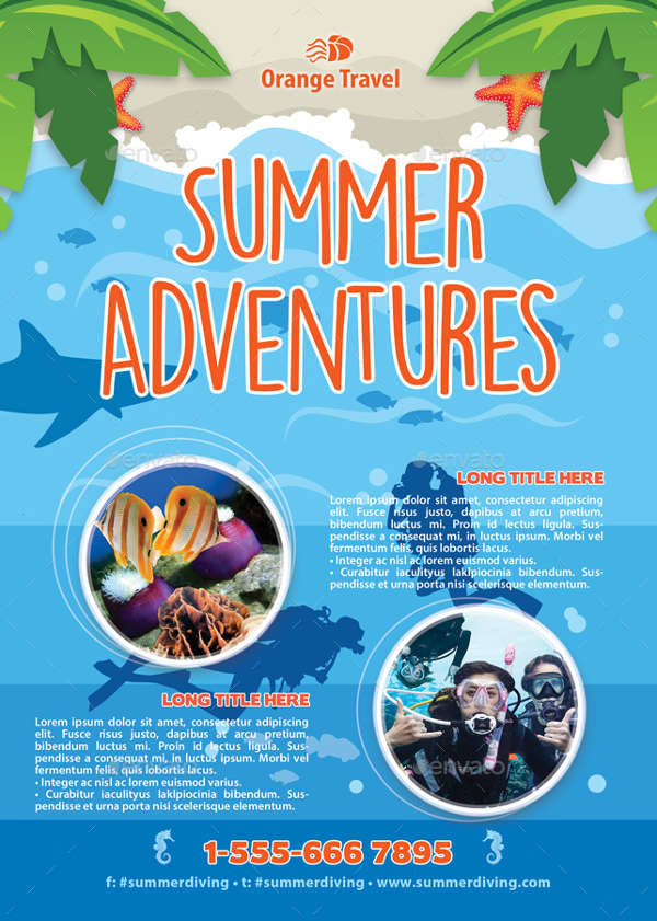 Summer Diving Club Flyer