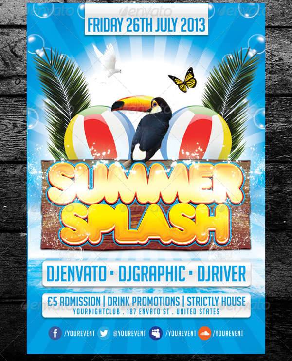 Summer Splash Club Flyer
