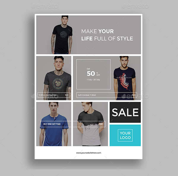 t shirt sale flyer