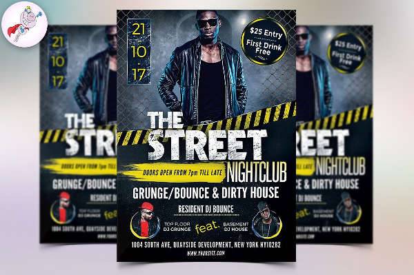 The Street Nightclub Flyer