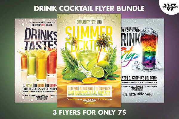 Tropical Cocktail Summer Flyer