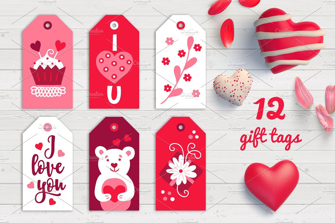 valentine gift tags