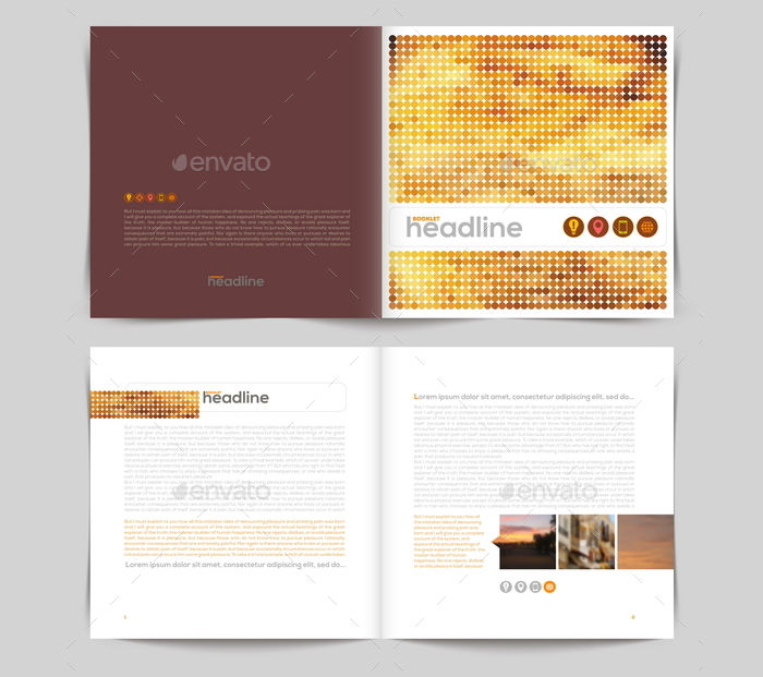 vector booklet design template