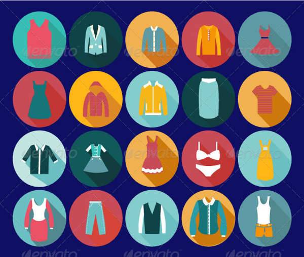 vintage clothing icons