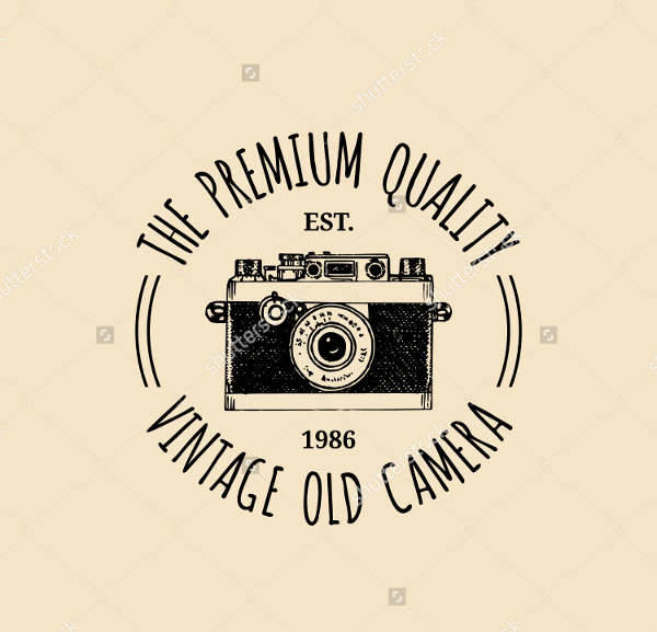 vintage photography logo design