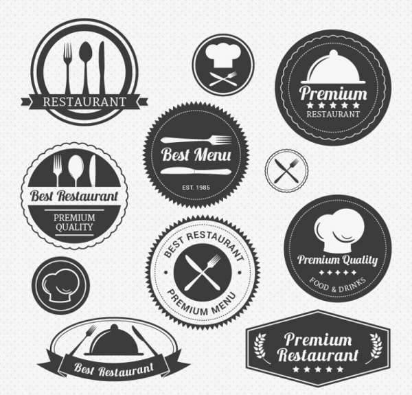 vintage restaurant logo vector
