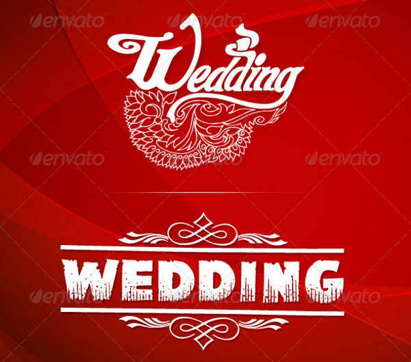 vintage wedding invitation logo