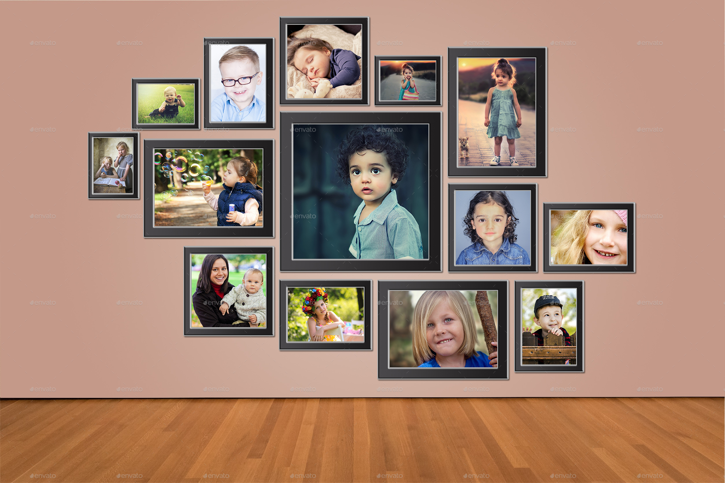 wall photo collage