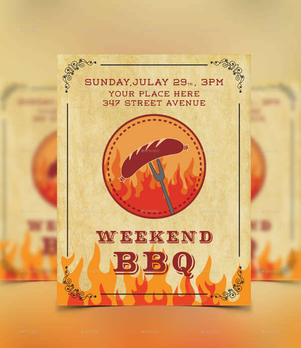 Weekend BBQ Party Flyer