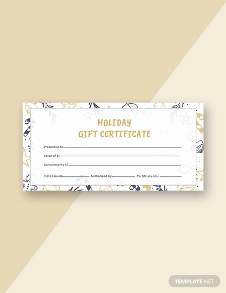 free holiday gift certificate 1