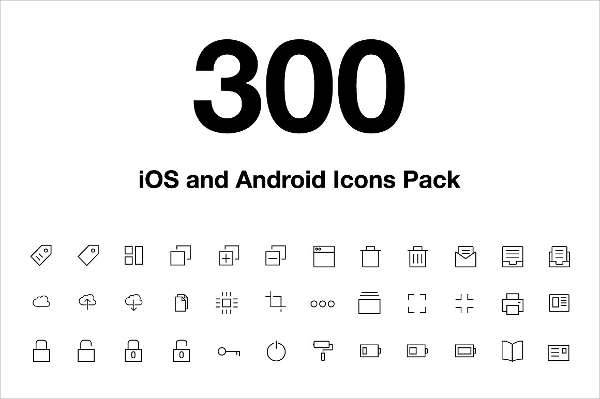 ios android vector icons